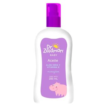 Aceite Dr. Zaidman Baby con Aloe Vera y Vitamina E 200ml