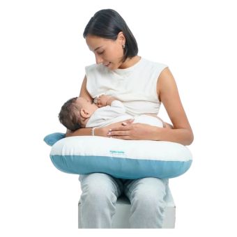 Almohada de Lactancia y Estimulación 5 en 1 Azul Apego Maternelle