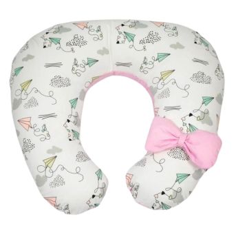 Almohada de Lactancia y Estimulación 5 en 1 Rosado Cometa Maternelle