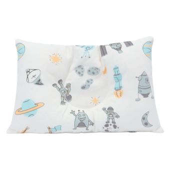 Almohadita Anti Cabeza Plana Hipoalergénico Maternelle Celeste Espacial