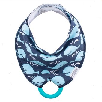 Babero Bandana con Mordedor de Aprendizaje Ballenas - Dr. Brown's