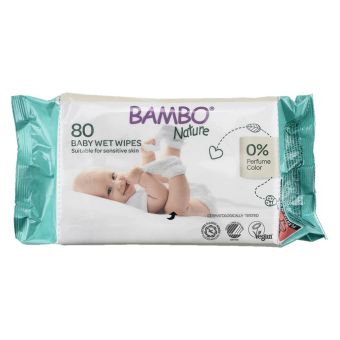Bambo Nature Toallitas Húmedas 80 unid