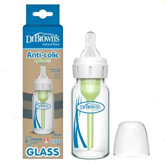 Biberón de Vidrio Boca Estrecha 4oz/120ml - Dr. Brown's