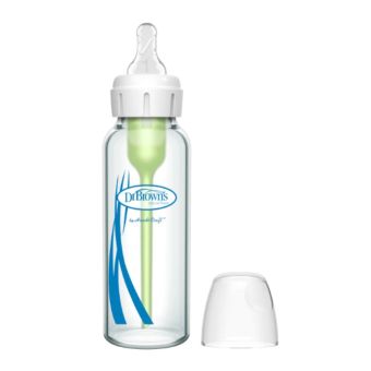 Biberón de Vidrio Boca Estrecha 8oz/250ml - Dr. Brown's