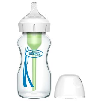 Biberón de Vidrio Options Boca Ancha 9oz/270ml - Dr. Brown's