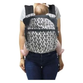 Canguro Mochila Ergonómica Evolutiva 4 en 1 Negro Rayas Maternelle