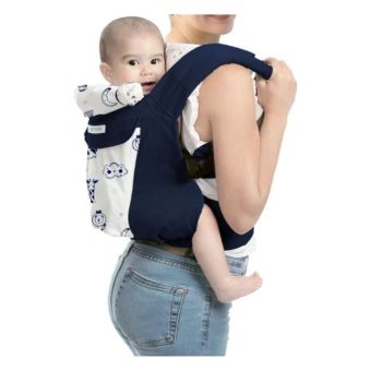 Canguro Mochila Portabebé Ergonómica 4 en 1 Azul Nubes Maternelle