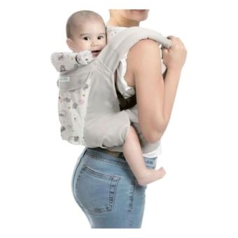 Canguro Mochila Portabebé Ergonómica 4 en 1 Plomo Elefante Maternelle