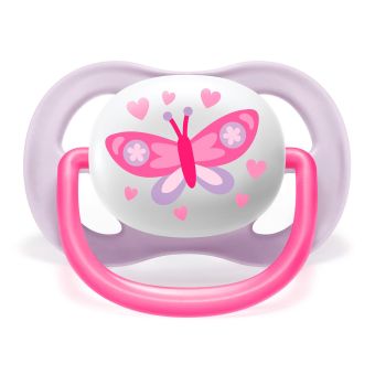 Chupón Ultra Air PHILIPS AVENT 0 a 6 Meses Mariposa Niña
