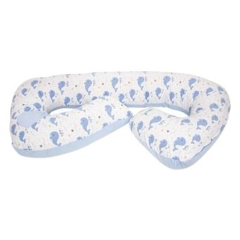 Cojín Multifuncional Maternelle Ballenitas Celeste
