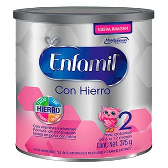 Fórmula Infantil Enfamil 2 Con Hierro 375 gr