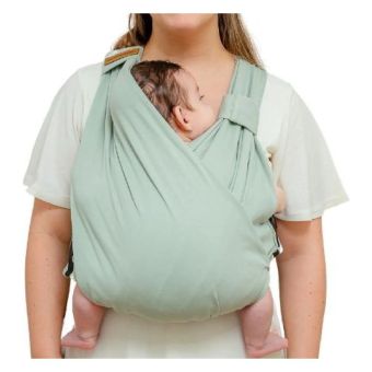 Fular Mochila Ergonómica Evolutiva Verde Apego -Maternelle