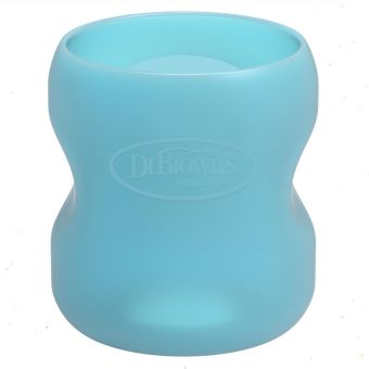 Funda para Biberón de Vidrio Boca Ancha 5oz/150ml Azul - Dr. Brown's