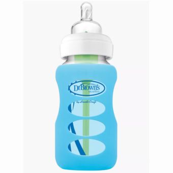 FUNDAS PARA BIBERÓN DE VIDRIO BOCA ANCHA 9OZ VARIOS COLORES – DR BROWNS