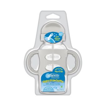 Biberón de Bebé DR. BROWN´S de Transición 9Oz Gris