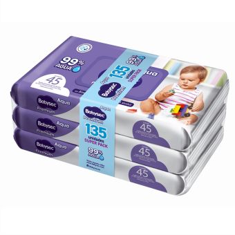 Pack de Toallitas Húmedas Babysec Premium Aloe Vera