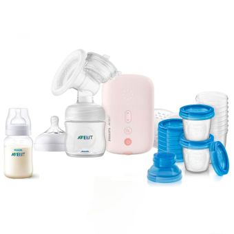 Pack Extractor Eléctrico Simple + Biberón 260ml + Recipiente de Leche x10 Philips Avent