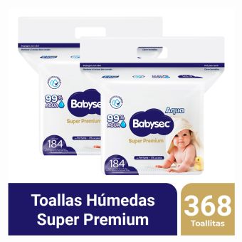 Pack Toallitas Húmedas Babysec Super Premium