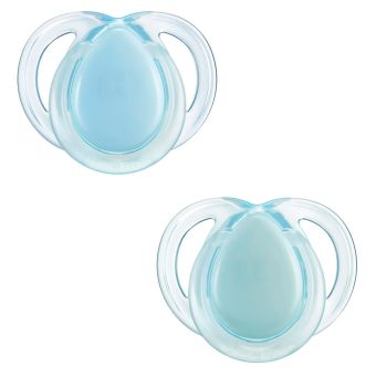 Pack x2 Chupones Night Time 0-6 Meses Celeste - Tommee Tippee