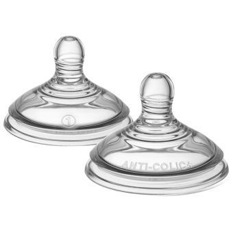 Pack x2 Tetina Anticólico Avanzado Flujo Lento 0M+ - Tommee Tippee