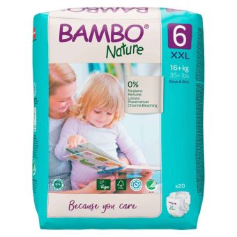 Pañales Bambo Nature Talla XXL - Bolsa 20 UN