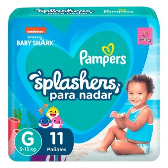 Pañales para Piscina Pampers Splashers Talla G 11un