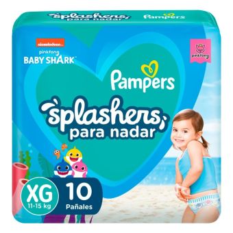 Pañales para Piscina Pampers Splashers Talla G-XG 10un