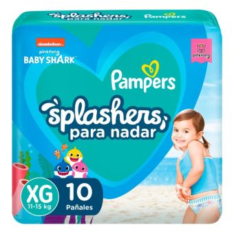 Pañales para Piscina Pampers Splashers Talla XG 10un