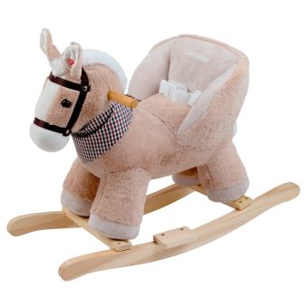 Peluche Mecedor +12meses Caballo Beige