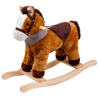 Peluche Mecedor +18meses Caballo Marrón