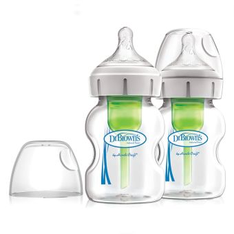 Set x2 Biberones de Vidrio 5oz/150ml Boca Ancha - Dr. Brown's