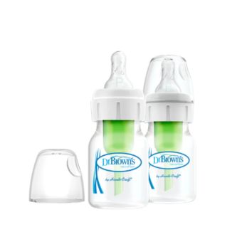 Set x2 Biberones para Prematuros Polipropileno Boca Estrecha 2oz/60ml - Dr. Brown's