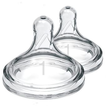 Set x2 Tetinas Nivel 1 Boca Ancha - Dr. Brown's