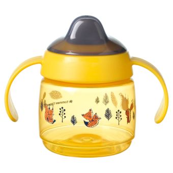 Taza de Transición con Boquilla Suave y Asas 6oz/190ml Niña Amarillo - Tommee Tippee