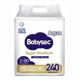 Toalla Húmeda Babysec Super Premium 99% Agua