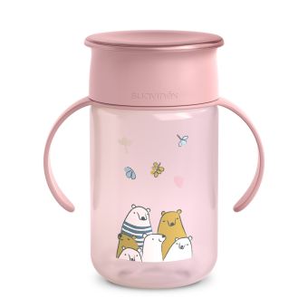 Vaso Aprendizaje 360º 340ml Suavinex 12m Oso Rosado